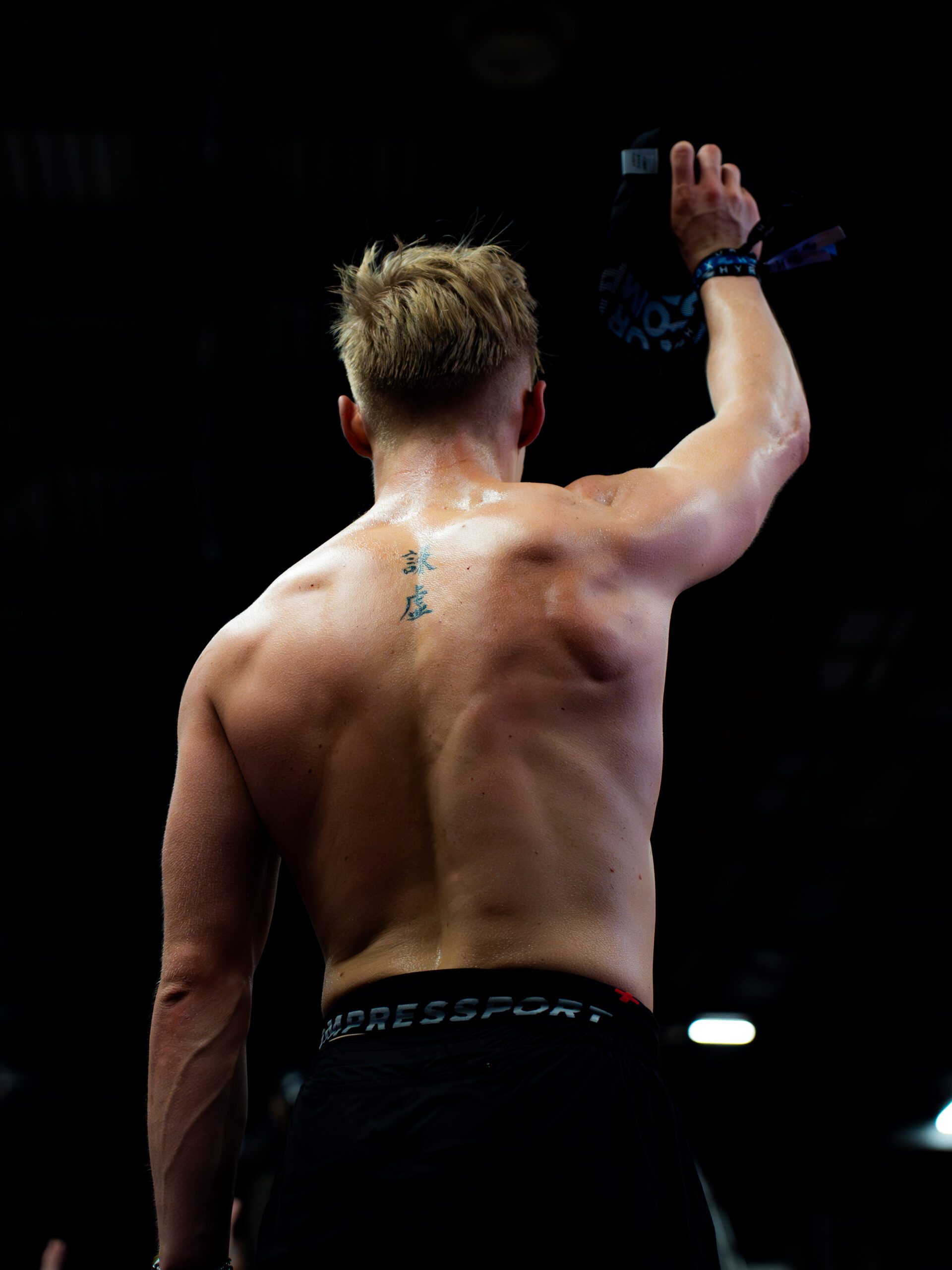 Athlete intense portrait